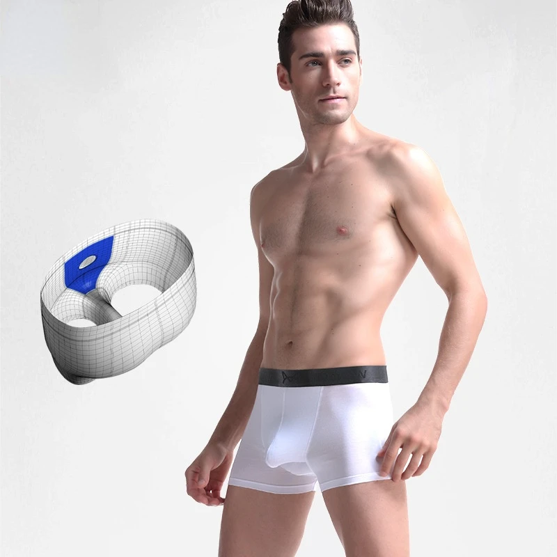 Man Sexy Boxers Cotton Divided Penis Pouch Hole Underwear With Breathable  Scrotum Convex For Gay Exotic Seamless Briefs Shorts - Boxers - AliExpress