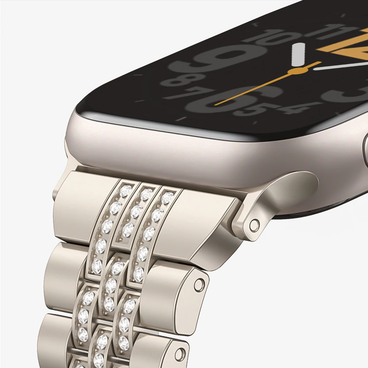 Elegant Diamond Metal Bracelet Strap