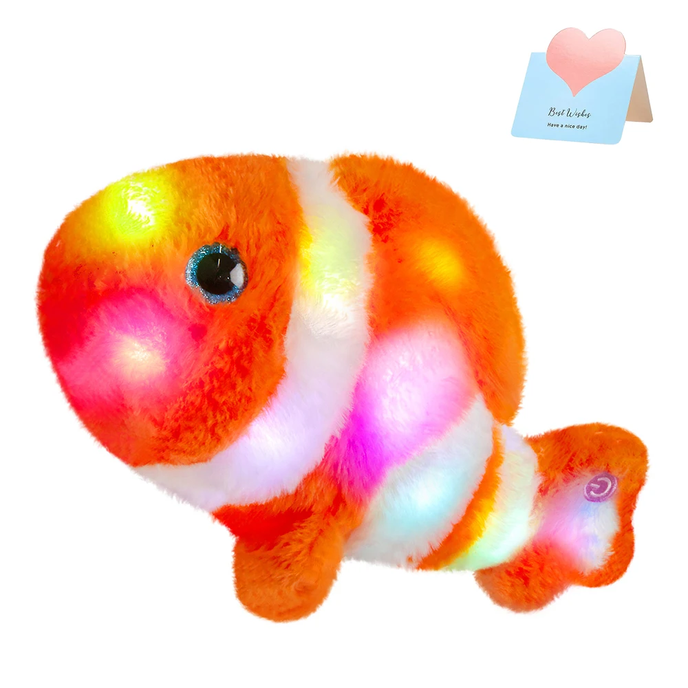 

Мягкие игрушки 33 см, рыба-клоун, мягкая хлопковая подушка в виде рыбы-оранжевой рыбы, плюшевая игрушка в виде рыбы-клоун, детская игрушка на день рождения для девочек