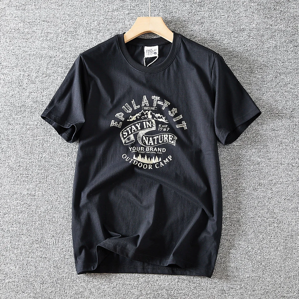 %100 pamuk yazlık erkek vintage baskılı gündelik bisiklet yaka kısa kollu tişört