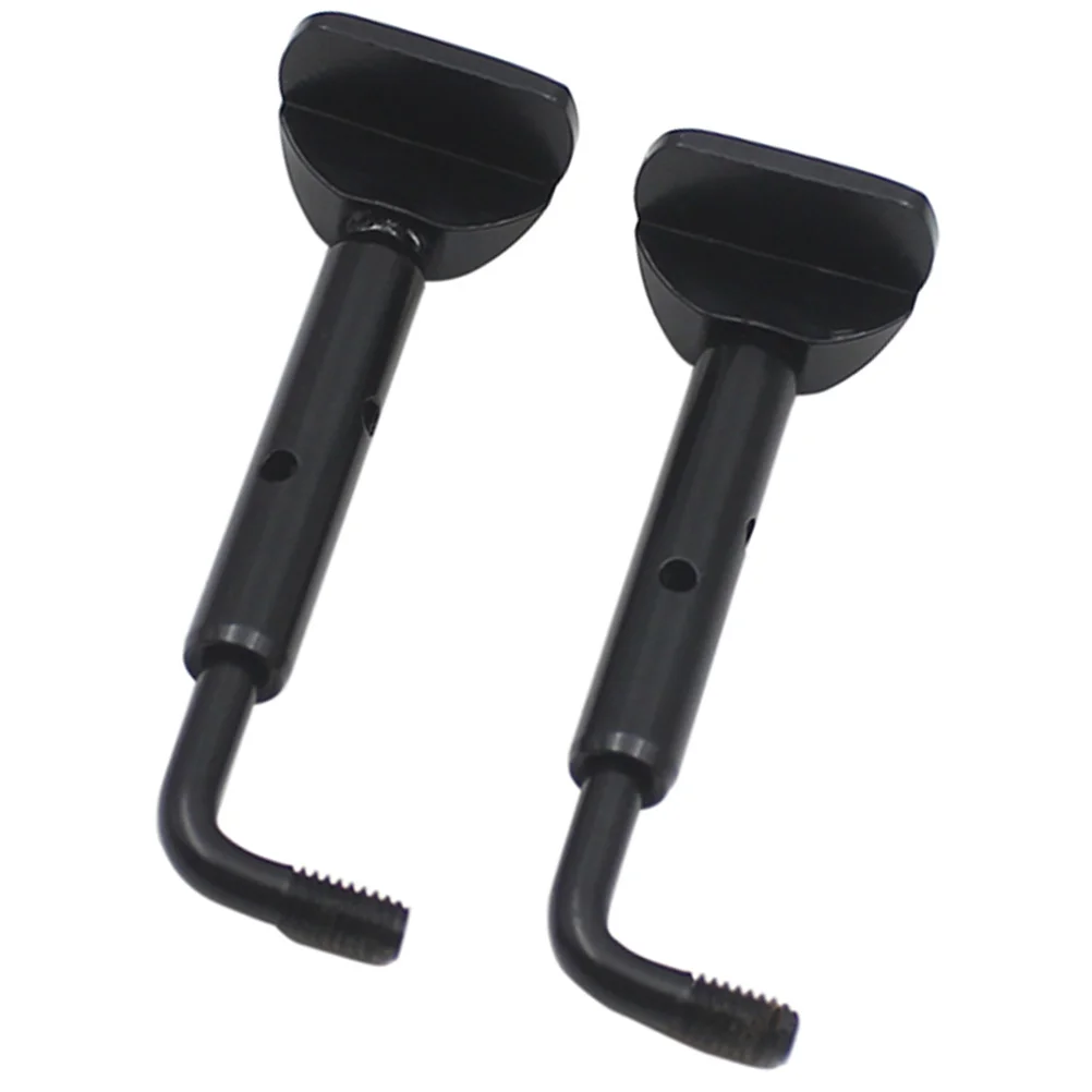 

2 Pcs Violin Chinrest Screws Accessories Parts 3/4 Clamps Replacement Metal 4/4