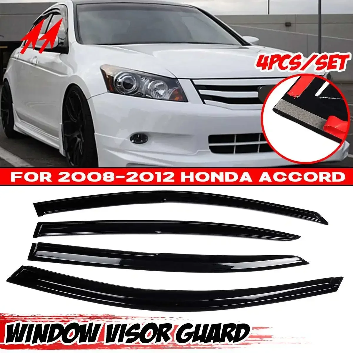 

4 шт., защитный козырек для автомобиля Honda For Accord 2008-2012