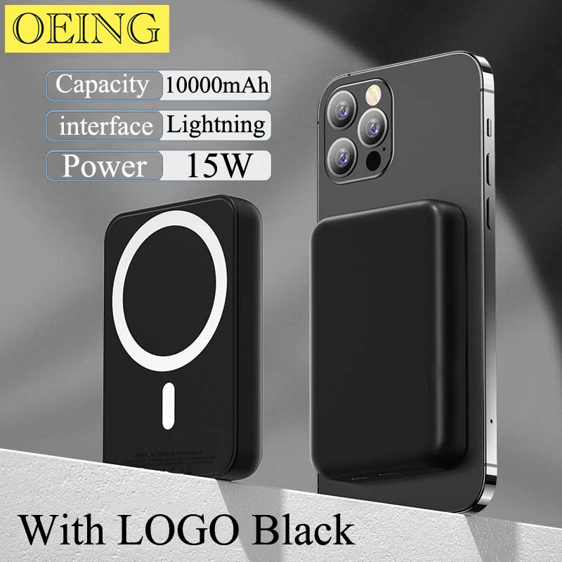  - 5000mAh Original 1:1 Macsafe Powerbank External Auxiliary Battery Pack For iPhone 12 13 14 Pro Max Magnetic Wireless Power Bank