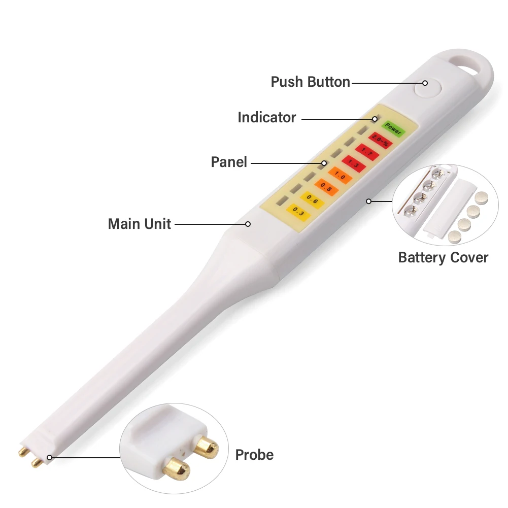 Professional Food Salinometer 0.3%-2.0% Salt Analyzer Salinity Concentration Met
