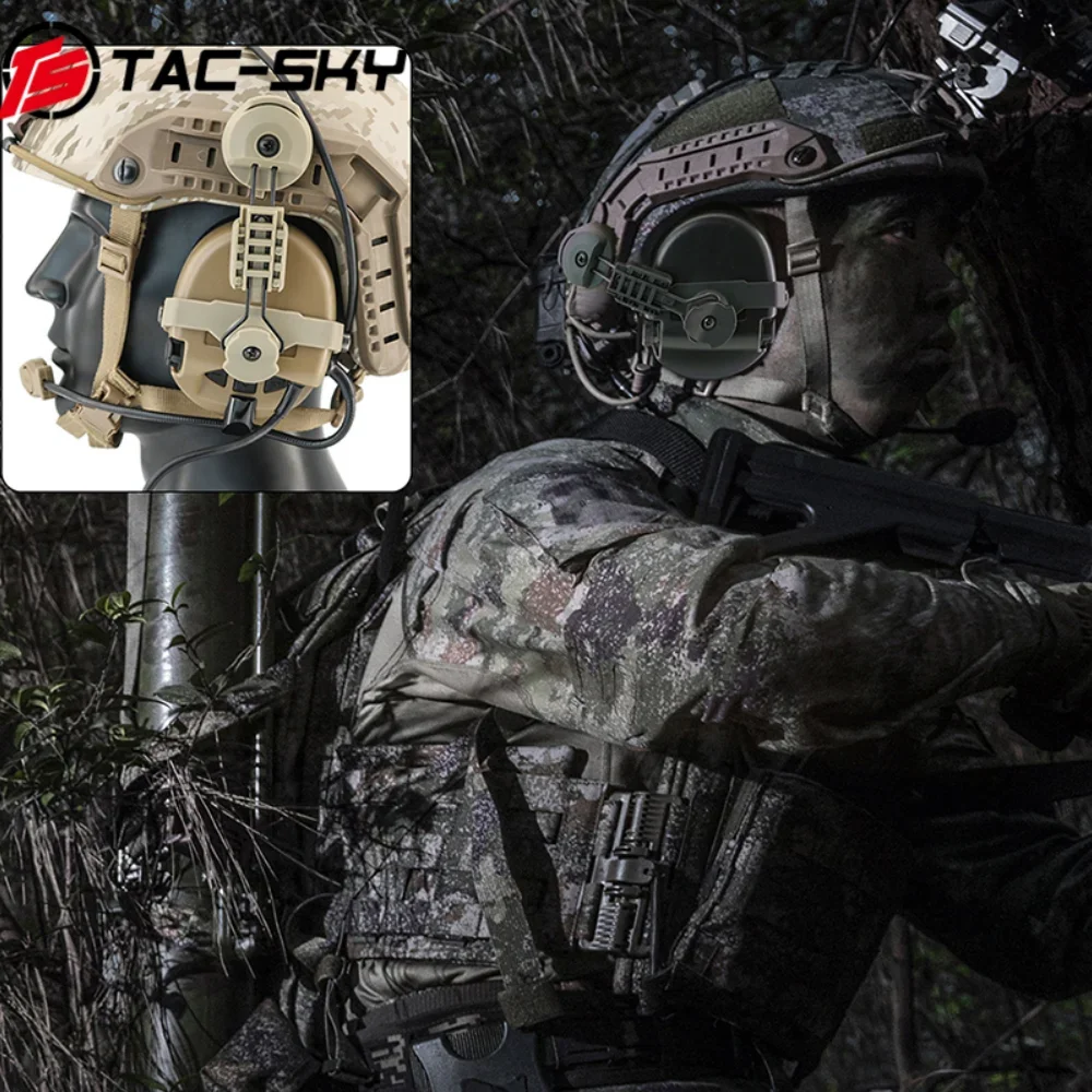 FASTヘルメット tac-sky sordin付き TAC-SKY Sordin Tactical Headset Silicone Earmuffs Fast Helmet ARC