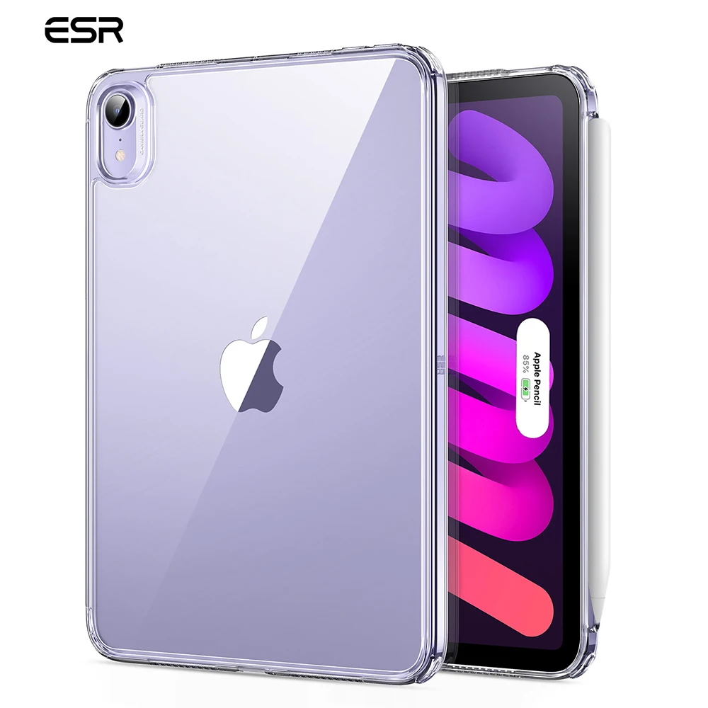 ESR for Mini 6 2021 Case Clear Hard Back for iPad 10 Case Crystal Smart Back Cover for New iPad Pro 12.9 2022 Protective Case