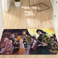 House Entrance Door Doormat Entrance to Home Decor Items Demon Slayer Carpets Modern Home Decoration Accessories Rug for Bedroom 1