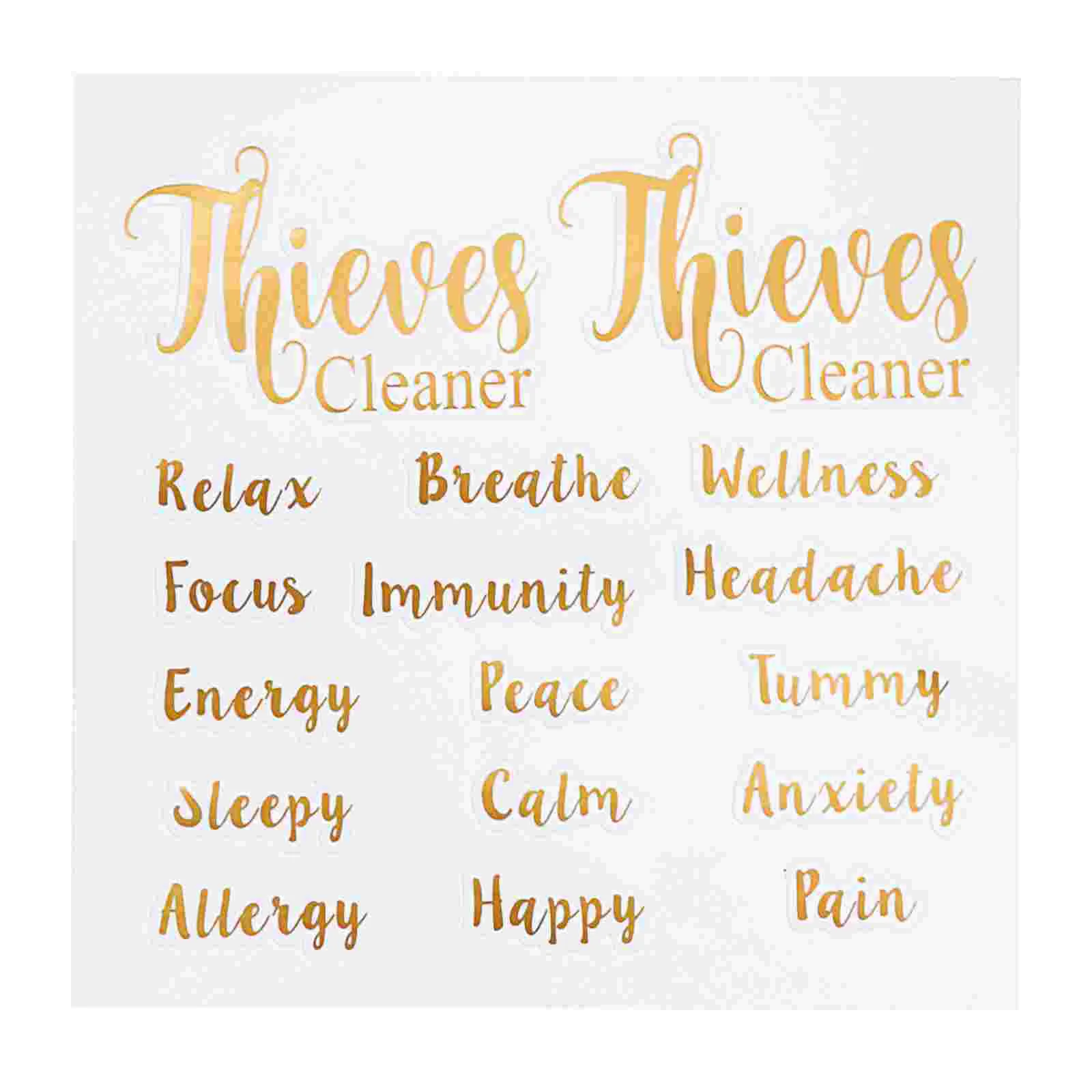 

5 Sheets Essential Oil Bottle Gift Labels Letters Tag Stickers Creative Oil Bottle Decals Self-adhesive Pasters