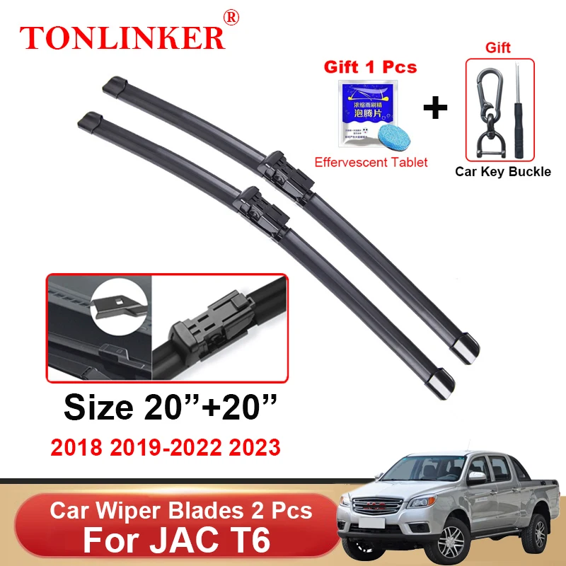 

TONLINKER Wiper Blades For JAC T6 Pickup 2018 2019 2020 2021 2022 2023 Car Accessories Front Windscreen Wiper Blade Brushes