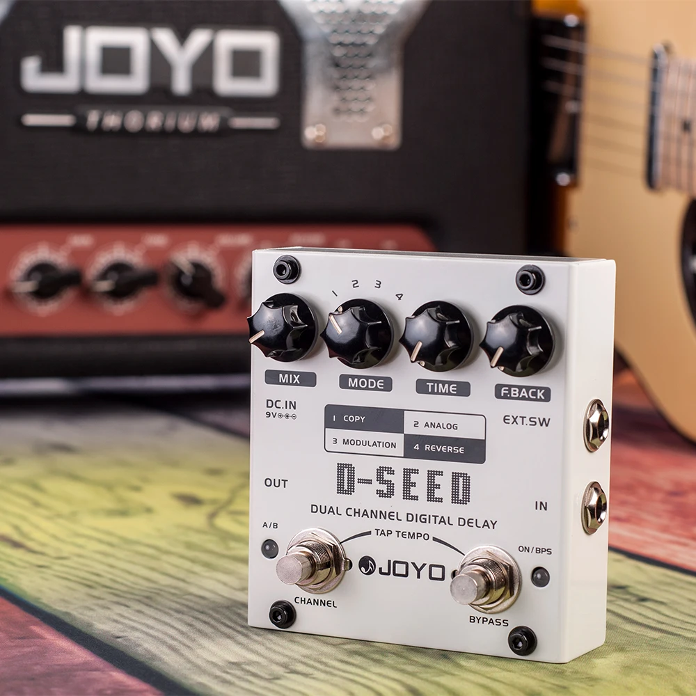 D-SEED Dual Channel Digital Delay Effector Delay Guitar Effects Pedal with TAP T