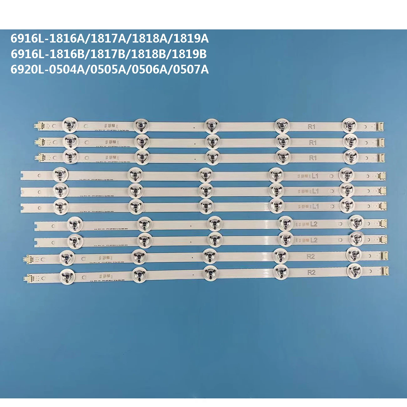 

LED Strip For 47" V14 sDRT REV0.8 6 L2+R2+L1+R1 6920L-0507A 6916L-1819A 1818B 6920L-0506A 47LB730V 47LB679V 47LB675V 47LB720V