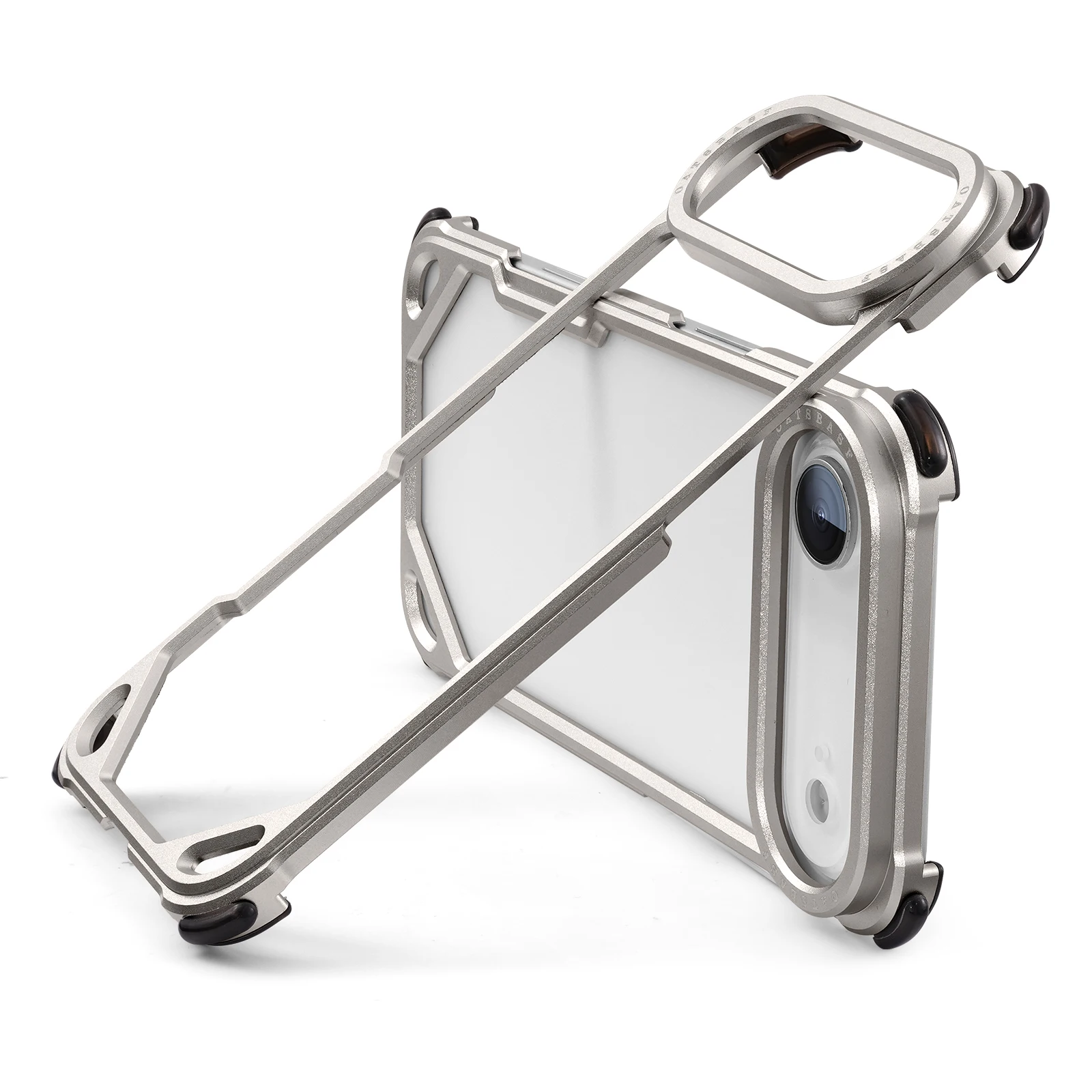 Eary Aluminum Alloy Frameless Shockproof Phone Cover with MagSafe Compatibility