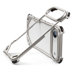 Eary Aluminum Alloy Frameless Shockproof Phone Cover with MagSafe Compatibility - iPhone Air (Titanium)