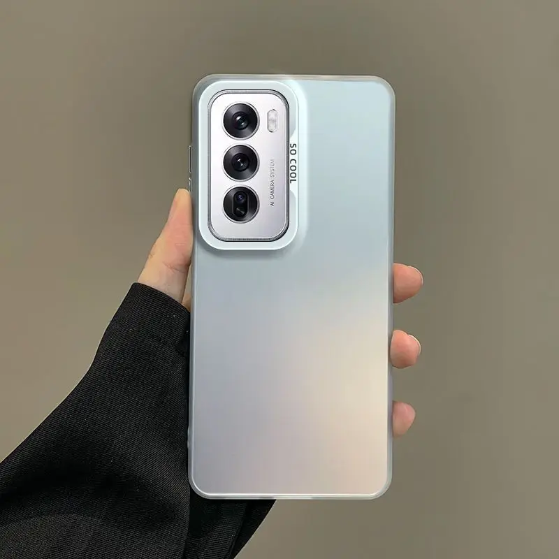 Luxurious Metallic Aurora Matte Phone Case for OPPO Reno12 & Reno12 Pro