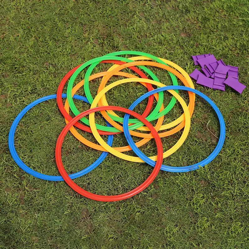 10pcs Football Agility Rings Durable Soccer Training Circle Soccer