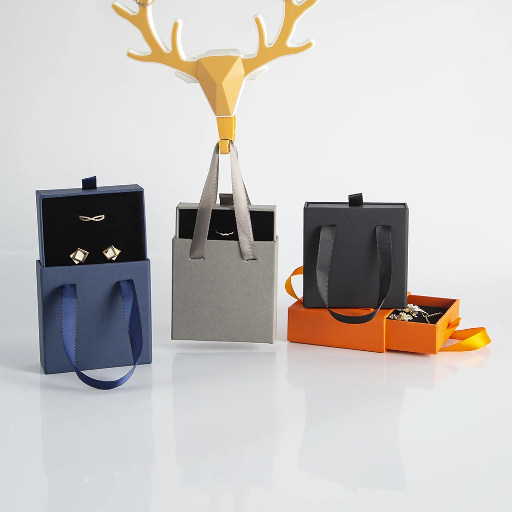 50 Stück Schmuck-Organizer-Box für Damen und Mädchen, Schubladen-Aufbewahrungsvitrine mit Griff für Ohrringe, Halsketten, Ringe, Armbänder – Detail 7