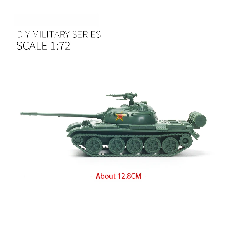 1/72 Military Armored Vehicle Heavy Tank Self-Propelled Gun 4D Puzzle Assembly Toy