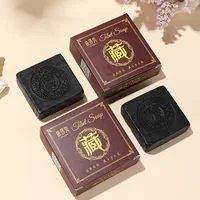Tibetan Ancient Formula Black Soap Face Clean Chinese Herbal Soap with Cordyceps Sinensis 2