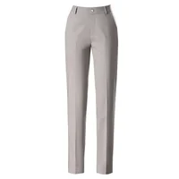 2025 Spring Fall Black Elegant Career Formal Suit Pants Women, Khaki Straight High Waist Loose Women's Work Trousers/cargo Pants - Image 3