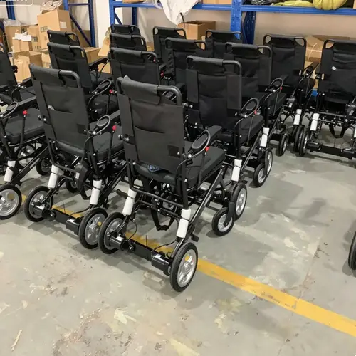 Lithium Battery Aluminum Lightweight Foldable Electric Wheelchair for Disabled Folding Power Wheel Chair Adult Portable 6A  - Image 4