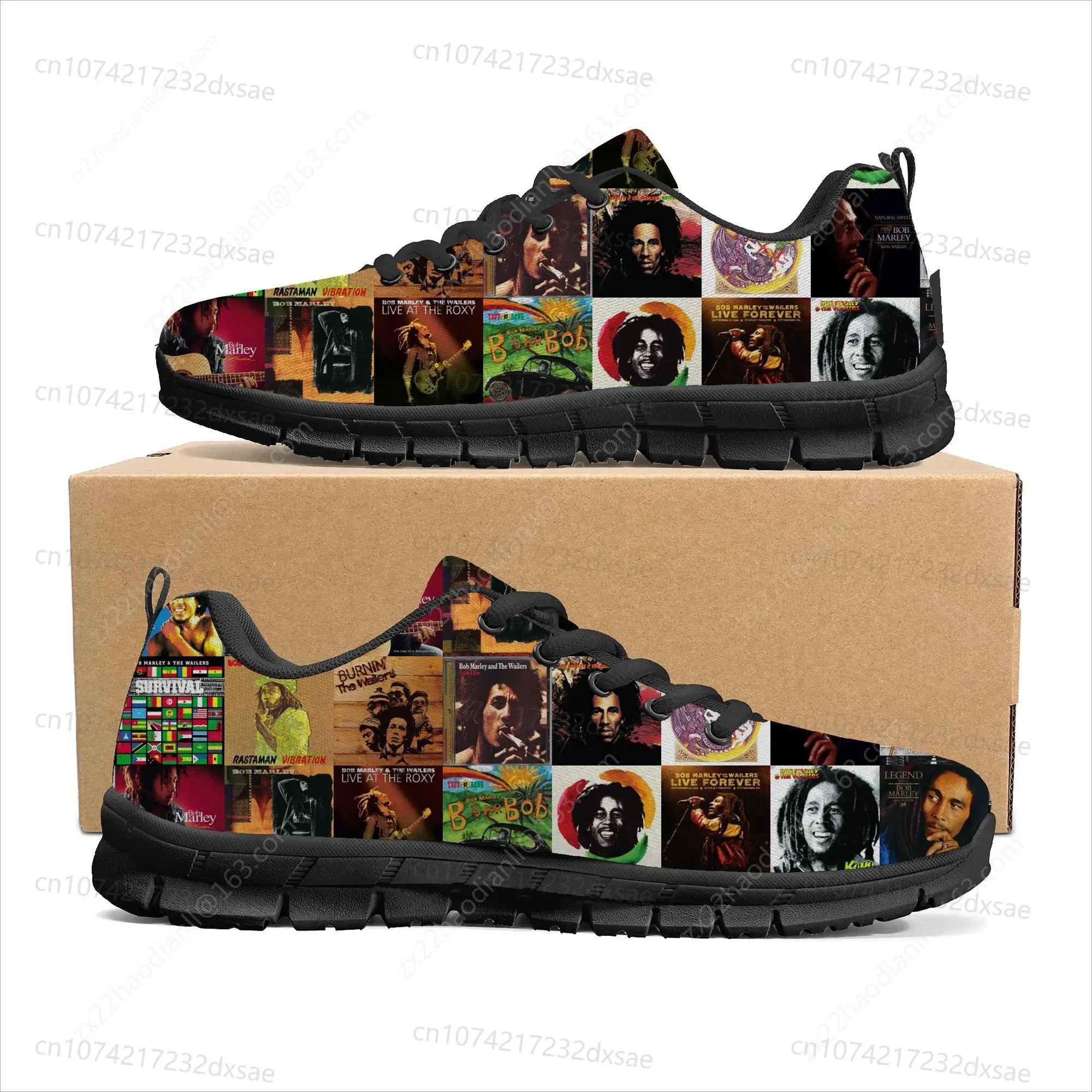 Bob Marley Reggae Rasta Music Singer Sports Shoes Mens Womens Teenager Children Sneakers Casual Custom High Quality Couple Shoes