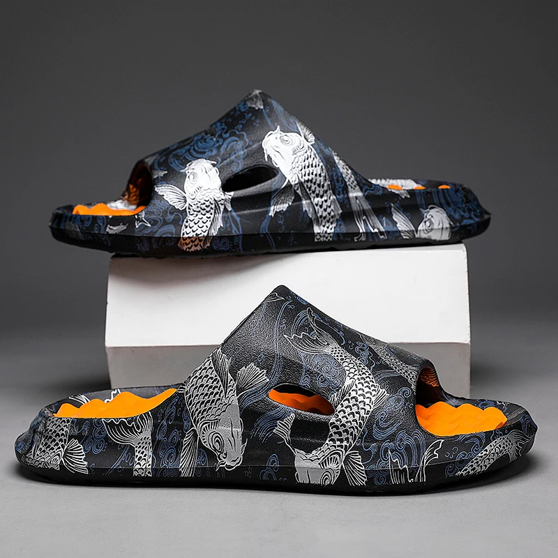 

High Quality Summer Men's Slippers Outdoor New Home Slippers Indoor Designer Non Slip Soft Thick Bottom Sliders Beach Sandals