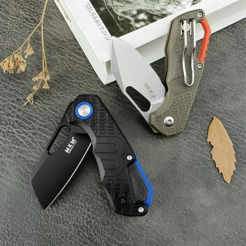 MKM F0332 Outdoor Pocket Flipper Knife 8Cr13Mov Blade Nylon Fiber Handles Portable Tactical Multitool Utility Knife for Gift