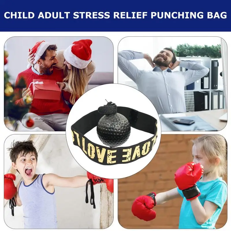 Boxing Training Ball Reflex Ball Headband For Children Exercise Hand-Eye Coordination Boxing Balls For Bedroom Living Room Court