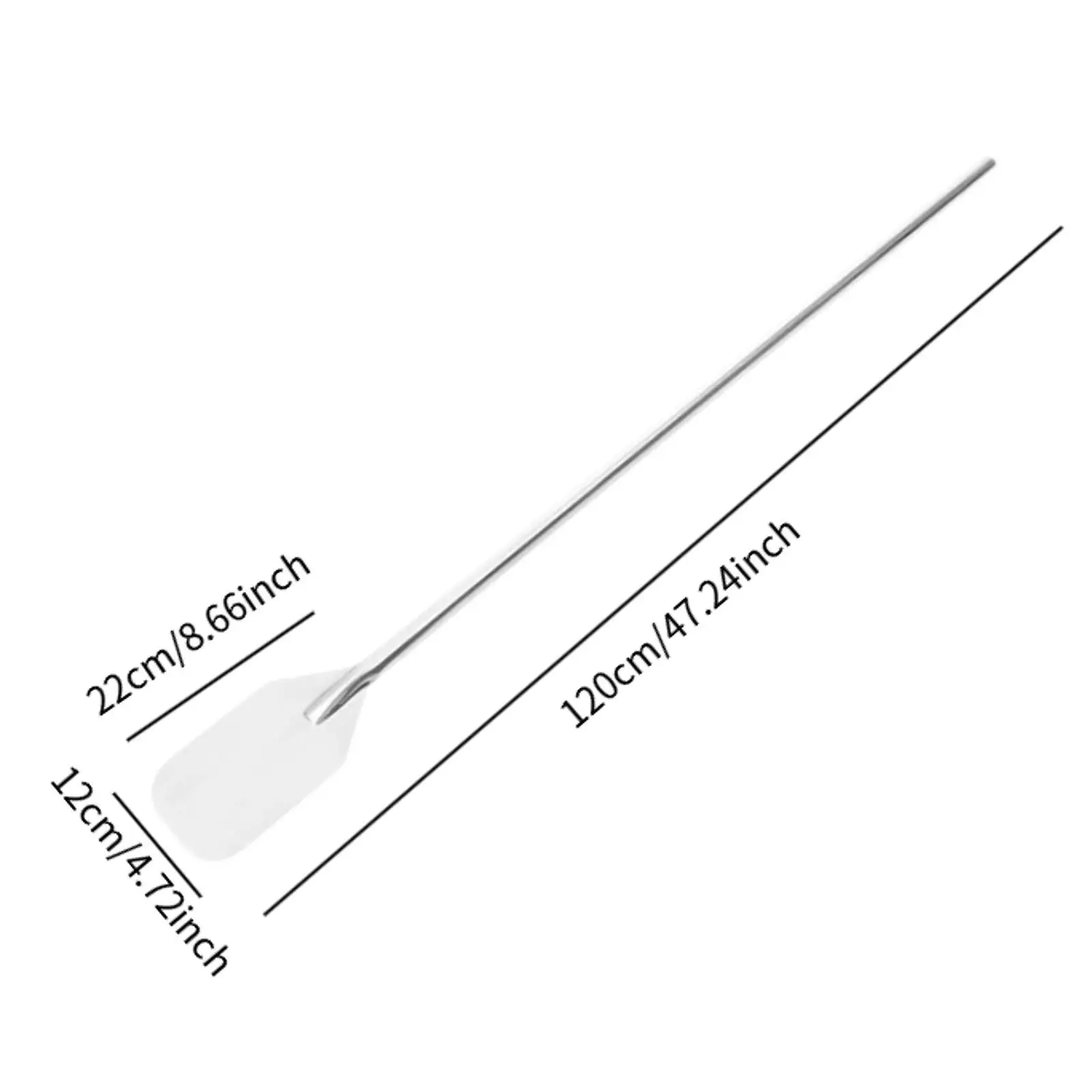Stainless Steel Mixing Paddle Versatile Solid Rust Resistant Long Handle Mixing Rod for Teacher Big Stock Pots Crab Boil