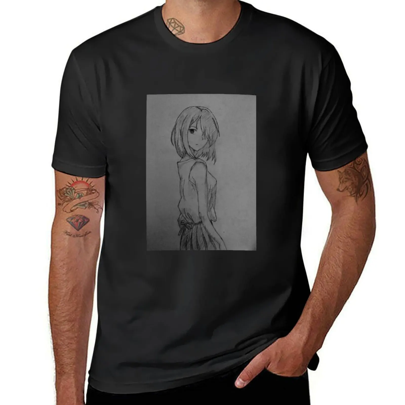 

Anime girl T-Shirt boys whites funnys aesthetic clothes plus size tops plain t shirts men