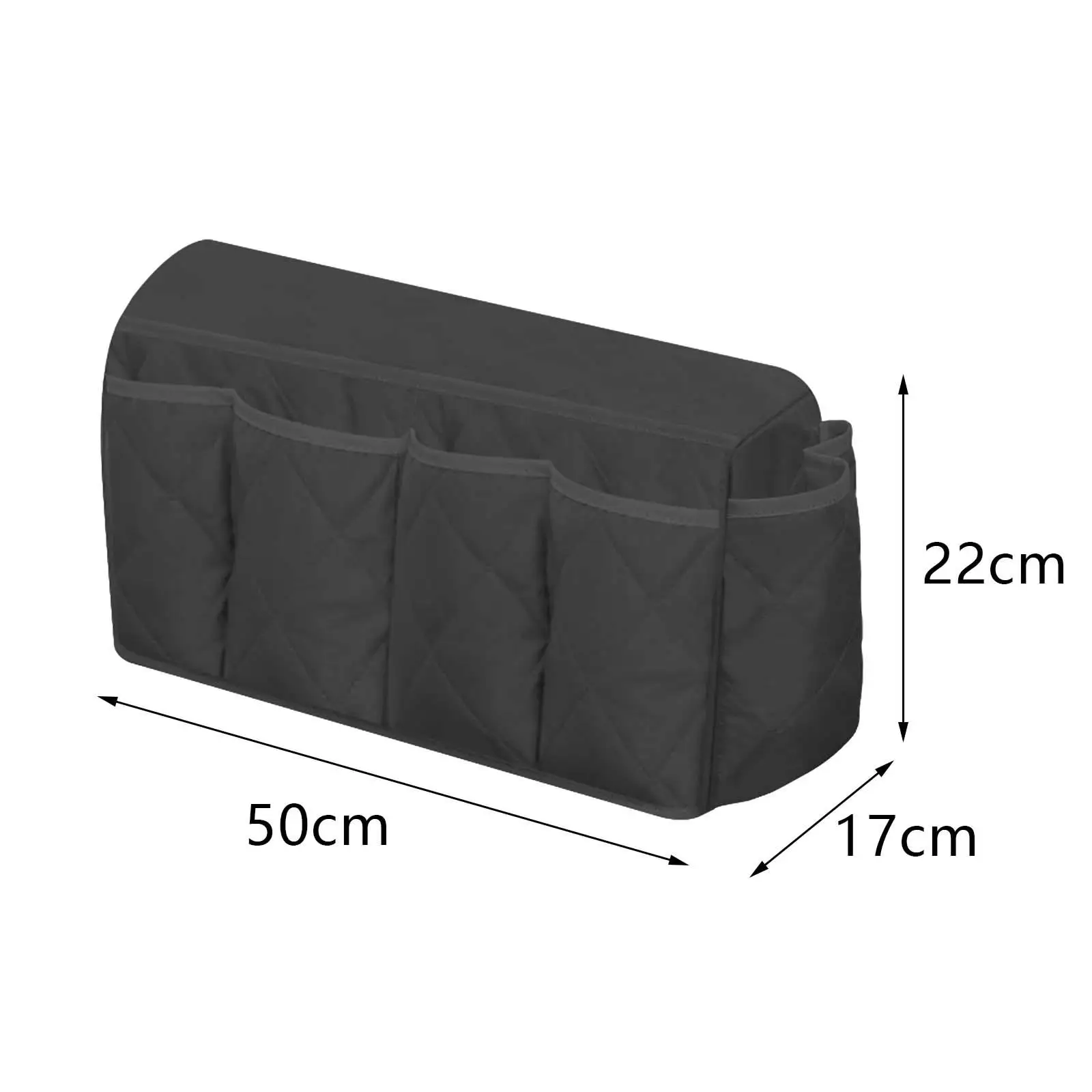 Sofa Armrest Organizer Nonslip recliner Storage Bag for Cables Keys Sundries