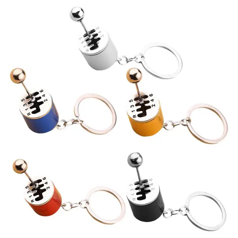 Shift Keychain Car Pendant Six-Speed Manual Shift Gear Key Chain Car Refitting Metal Pendant Key Ring Fashion Jewelry Gift