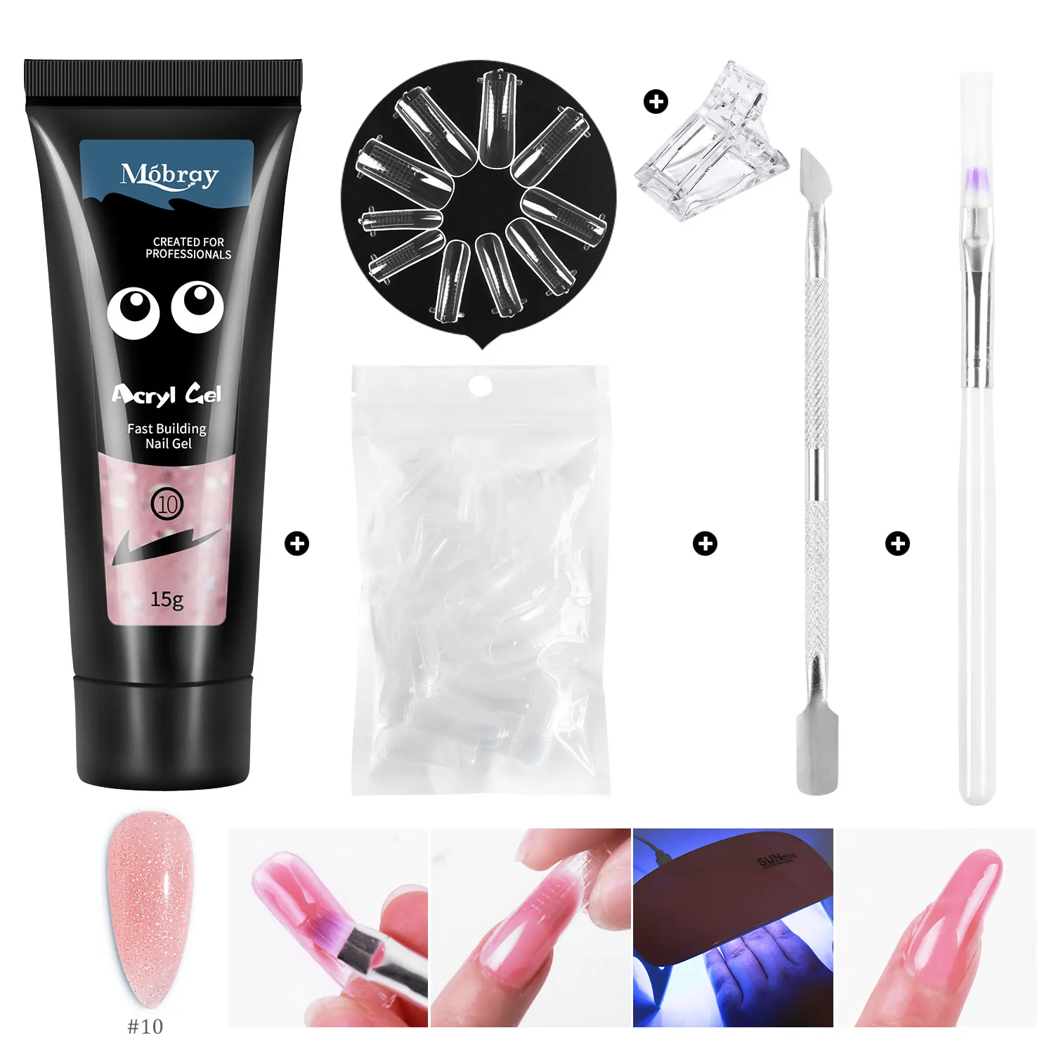 

Набор полигелей для наращивания ногтей, полный набор для маникюра, быстрый наращивание ногтей, для строительства кончиков пальцев, УФ-гель, набор инструментов, дизайн ногтей