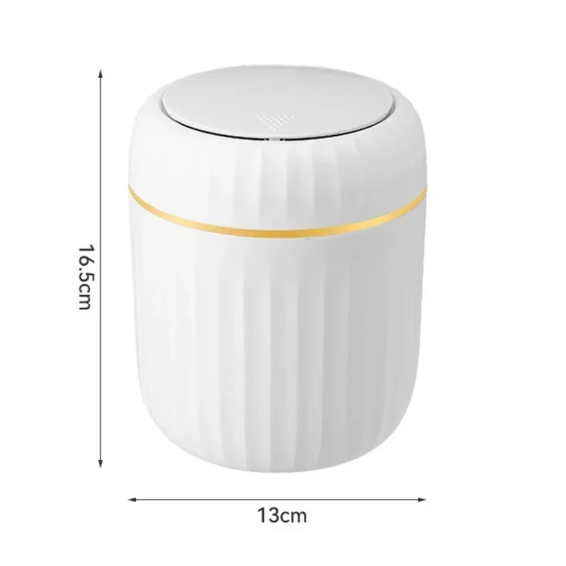 Mini Desktop Trash Can with Lid Garbage Waste Bin Organizer Bedroom Office Desk Storage Box Made Durable Plastic Home Supplies
