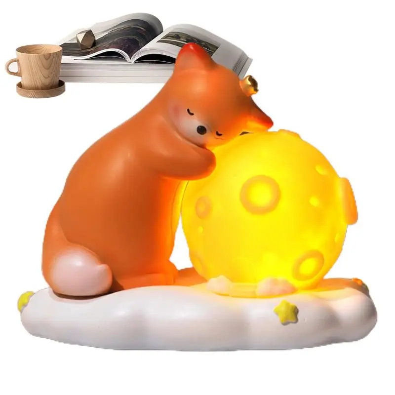 

Cute Desk Lamp Decorative Resin Animal Kawaii Light Battery Powered Kids Lamps Cute Lights For Hallways Bedrooms Nursery Rooms