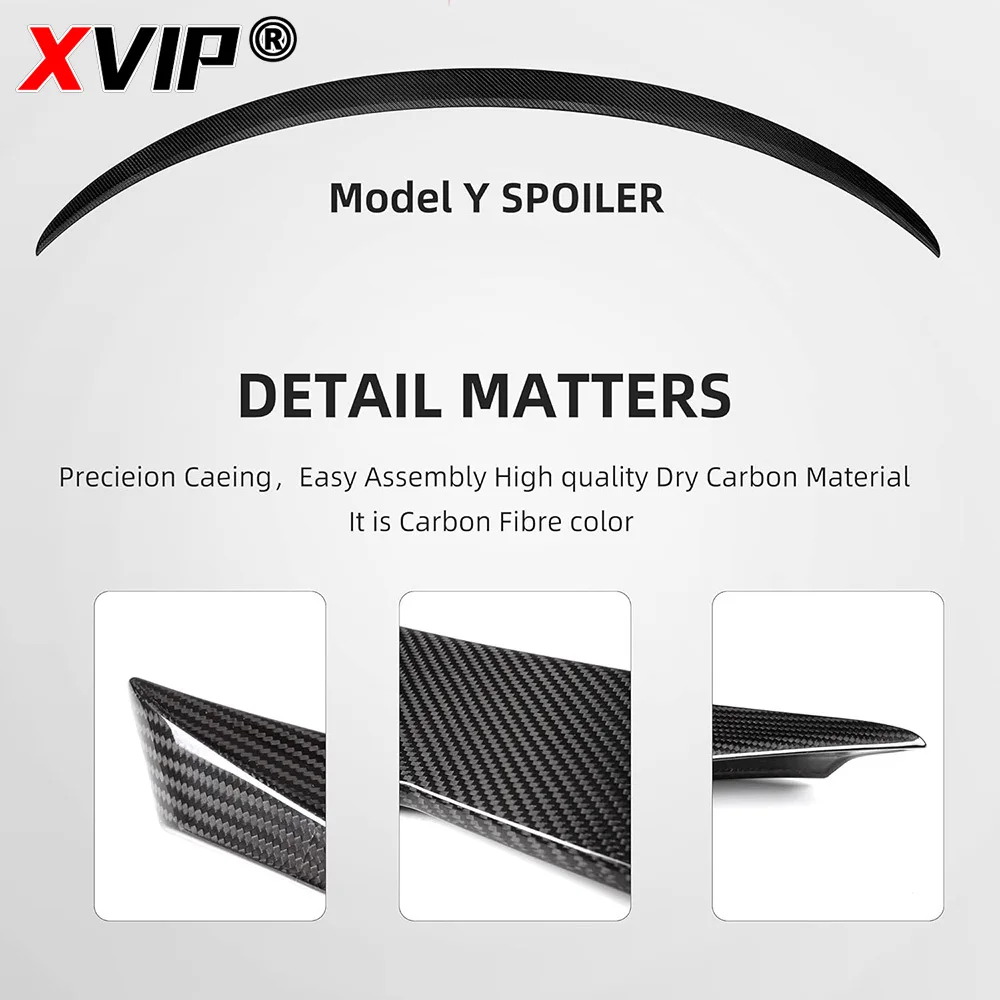 Carbon Fiber Wing Trunk Lid Spoiler Tesla Model 3 17-23 Highland Model Y 21-24 Exterior Accessory car rear wing spoiler car roof spoiler