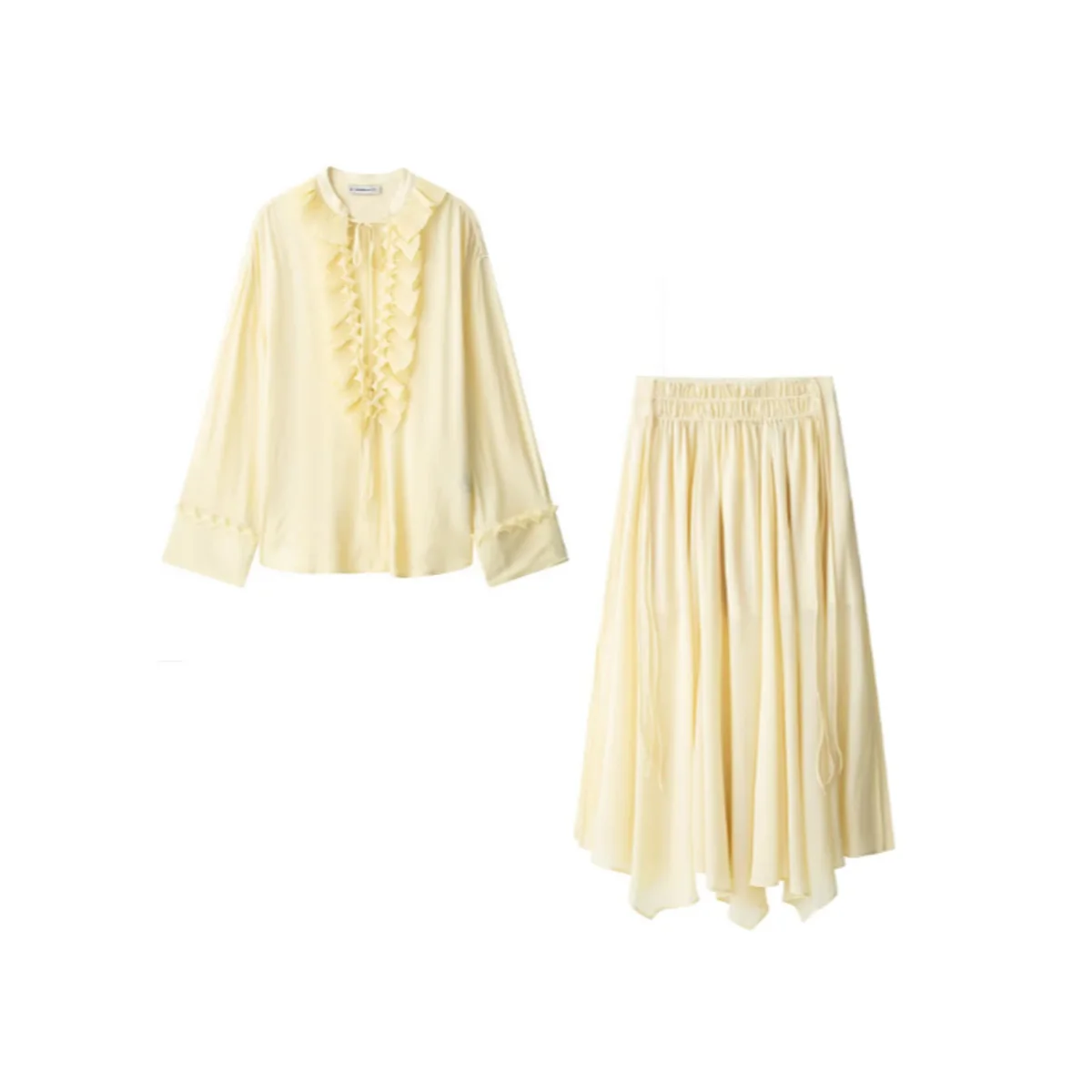 Circular Chiffon Skirt Flow