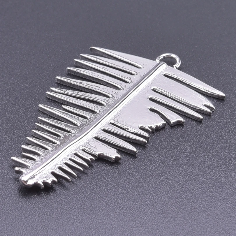 5pcs/Lot Fashion Plant Charms Leaf Flower Stainless Steel Pendants For Jewelry Making Supplies DIY Bracelets Earrings Charm Bulk