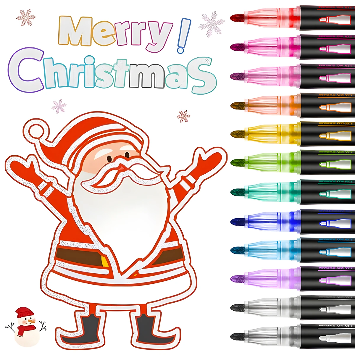 Double Line Metallic Outline Pens 2