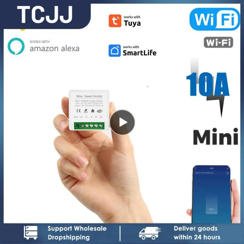 

Умный Wi-Fi-выключатель с дистанционным управлением, 10 А/16 А
