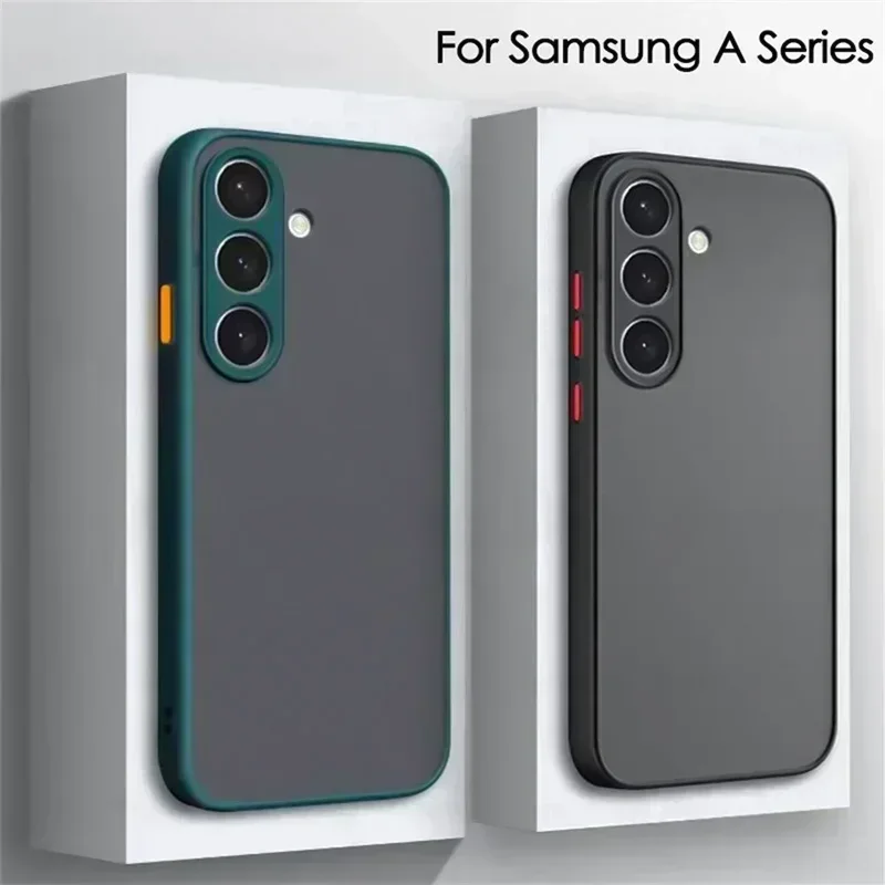 Matte Hard Case Für Samsung Galaxy A16 A06 A55 A54 A53 A52 A35 A34 A33 A24 A14 A25 A23 A35 A15 A05 A05S Silikon Zurück Abdeckung