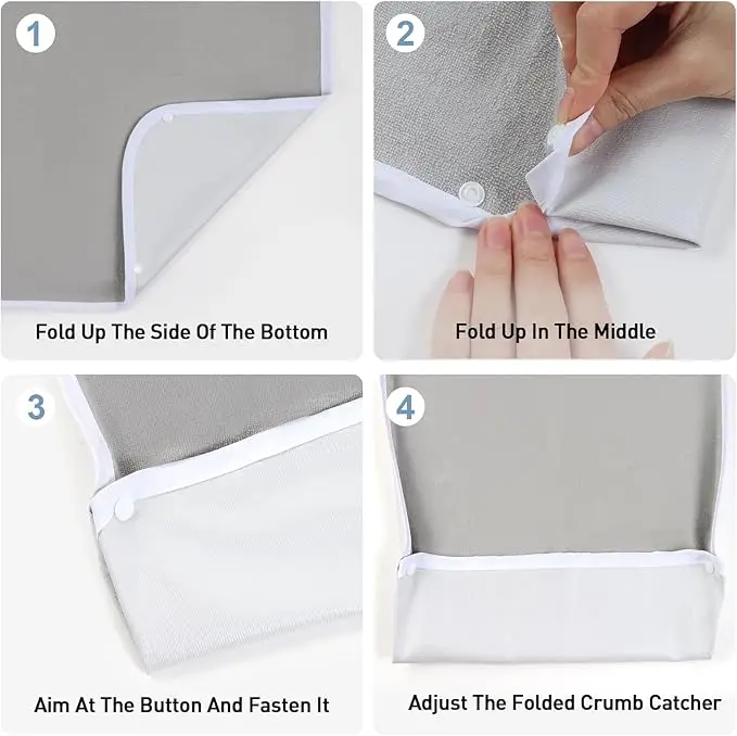 Adult Bibs for Eating Women/Men/elderly Washable,Waterproof, Clothing Protectors & Adult Bibs with Debris Trap - 6