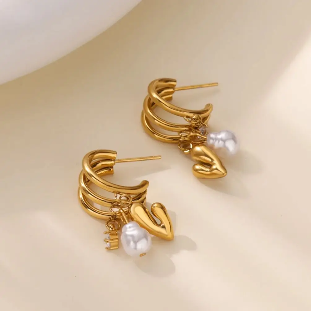 Zircon Geometric Earrings Ladies Jewelry