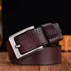 3.8CM Men Belt Male High Quality Genuine Leather Belt Men Pin Buckle Fancy Fashion Luxury Vintage Jeans Belt Designer