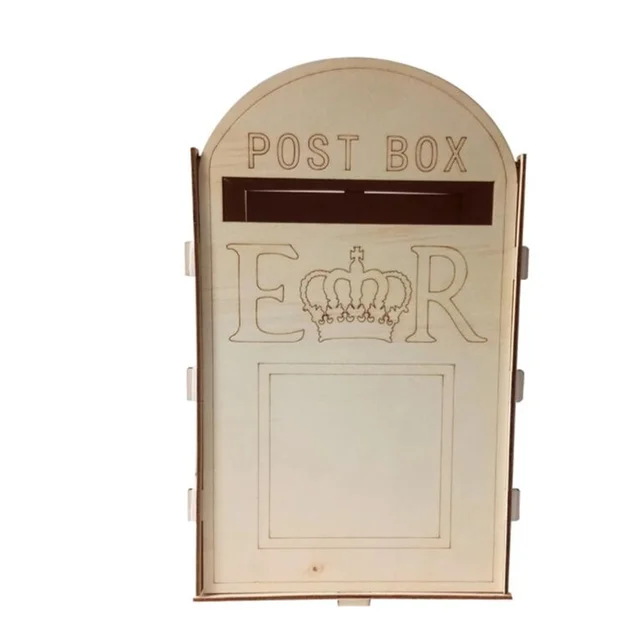 Diy Fa Esküvői Postafiók Ajándékkártya Doboz Malacka Bank Kreatív Születésnapi Party Dekorációs Kellékek - Image 2