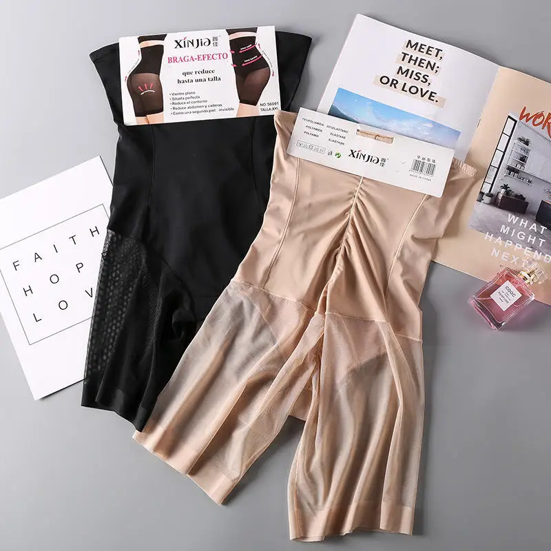 

Female Panties Lace Seamless net Safety Short Pants Women's High Waist Stretch Shorts Briefs Slimming Underwear Lingerie