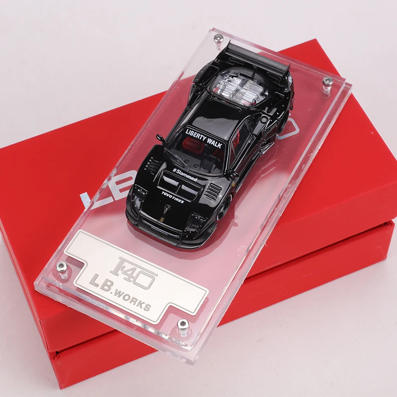 スターモデル F40 lbwk 黒 ラグジュアリーパッケージ 新品未開封 Star 1:64 Black F40 LBWK Racing Sports Model Diecast Display