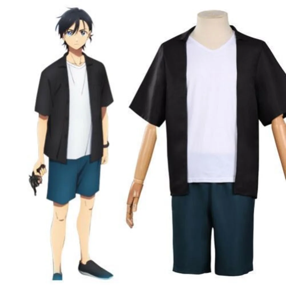 

Unisex Anime Cos Summer Time Rendering Ajiro Shinpei Cosplay Costumes Halloween Christmas Play Party Uniform Sets