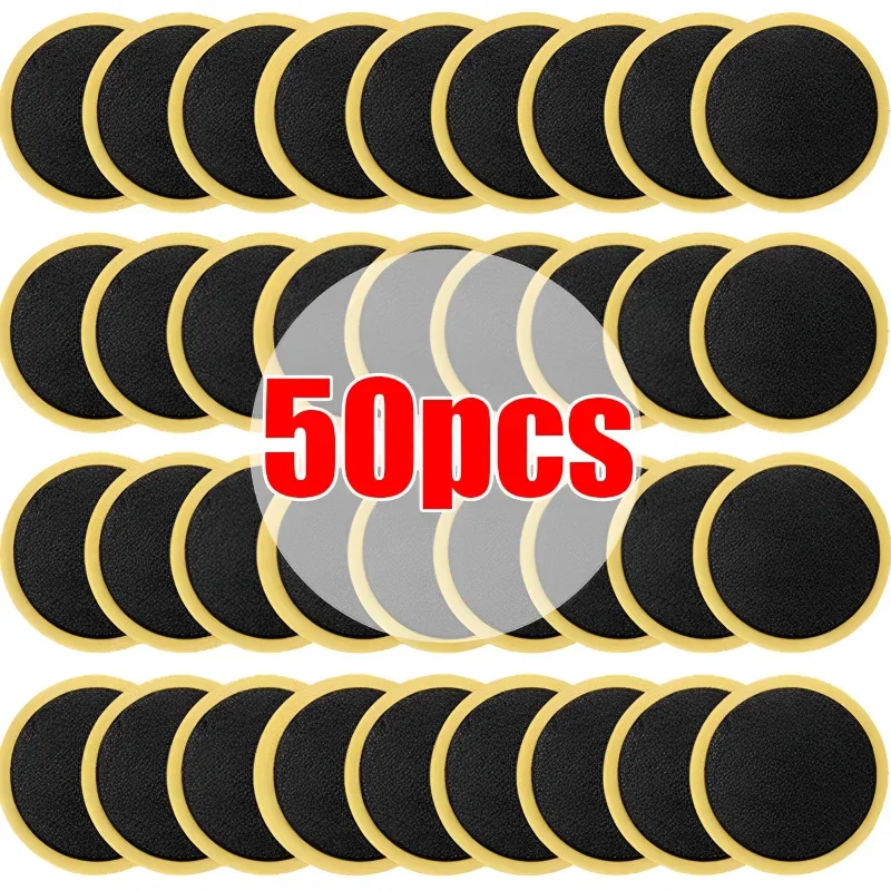 10 30 50pcs bicycle glue free tire patches bike tire patch tool without glue no glue adhesive quick drying bike accessories Bike Ultra Thin Tire Patches Fast Repair Tools Without Glue Mountain/Road Bike Tyre Inner Tube Repair Patches Accessories