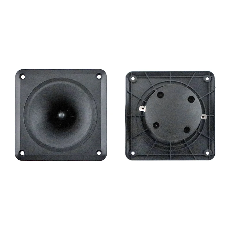 4 inch 110*110mm Square Horn Tweeter Stage Speaker Piezoelectric Ceramic High Power Speaker accessories 2.2k-27khz 2PCS tweeter treble audio speakers speaker repair parts